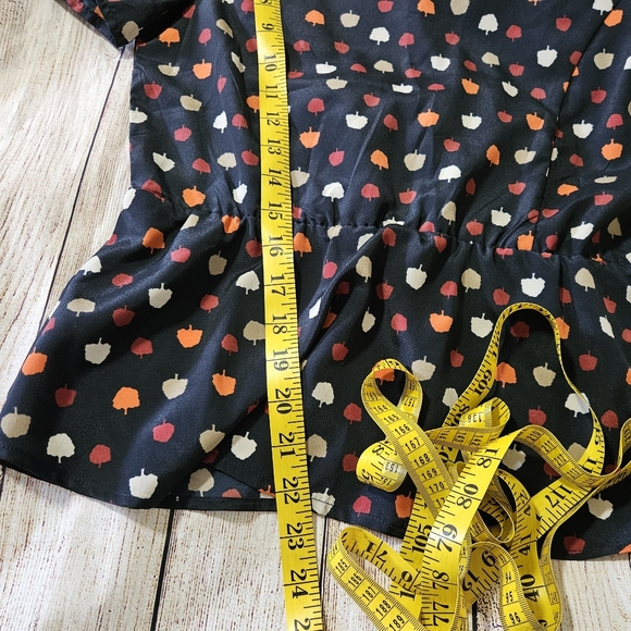 Free Bird fall pumpkin peplum top size small - Picture 7 of 8